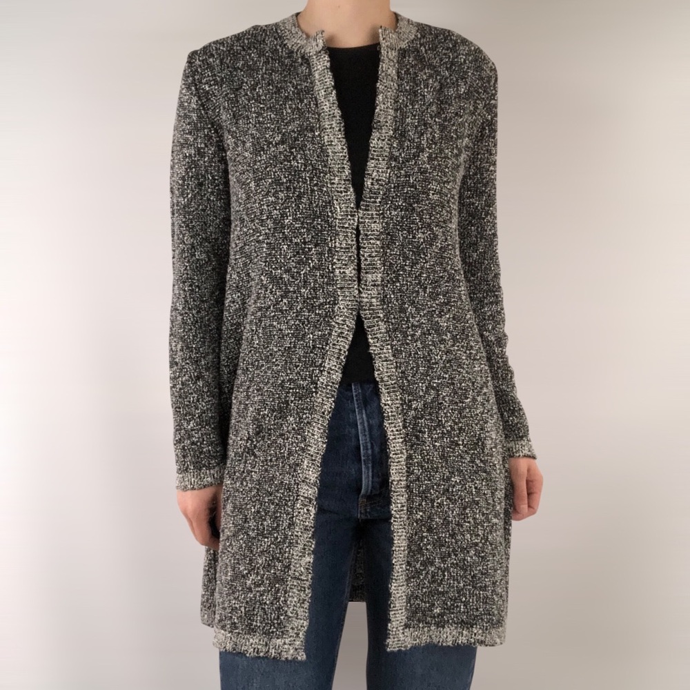 BP STUDIO‎ Knit Cardigan Mid Magnetic Closure Gray Size M Italy